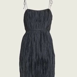 Ulla Johnson Black Plisse Dress